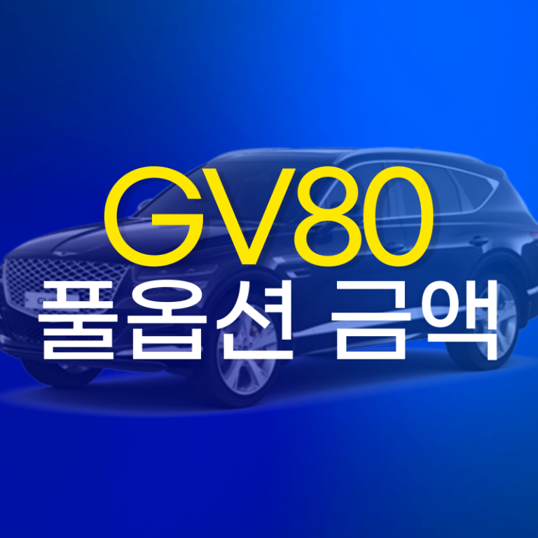 GV80 풀옵션