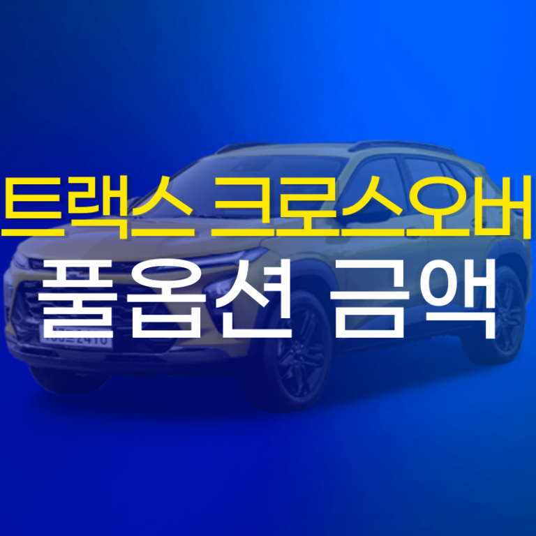 트랙스 크로스오버 풀옵션